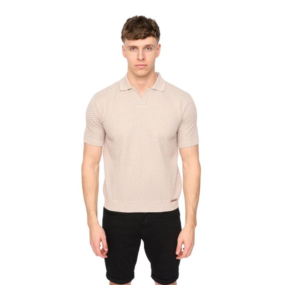 Duck and Cover Mens Morwin Polo Shirt / Stone
